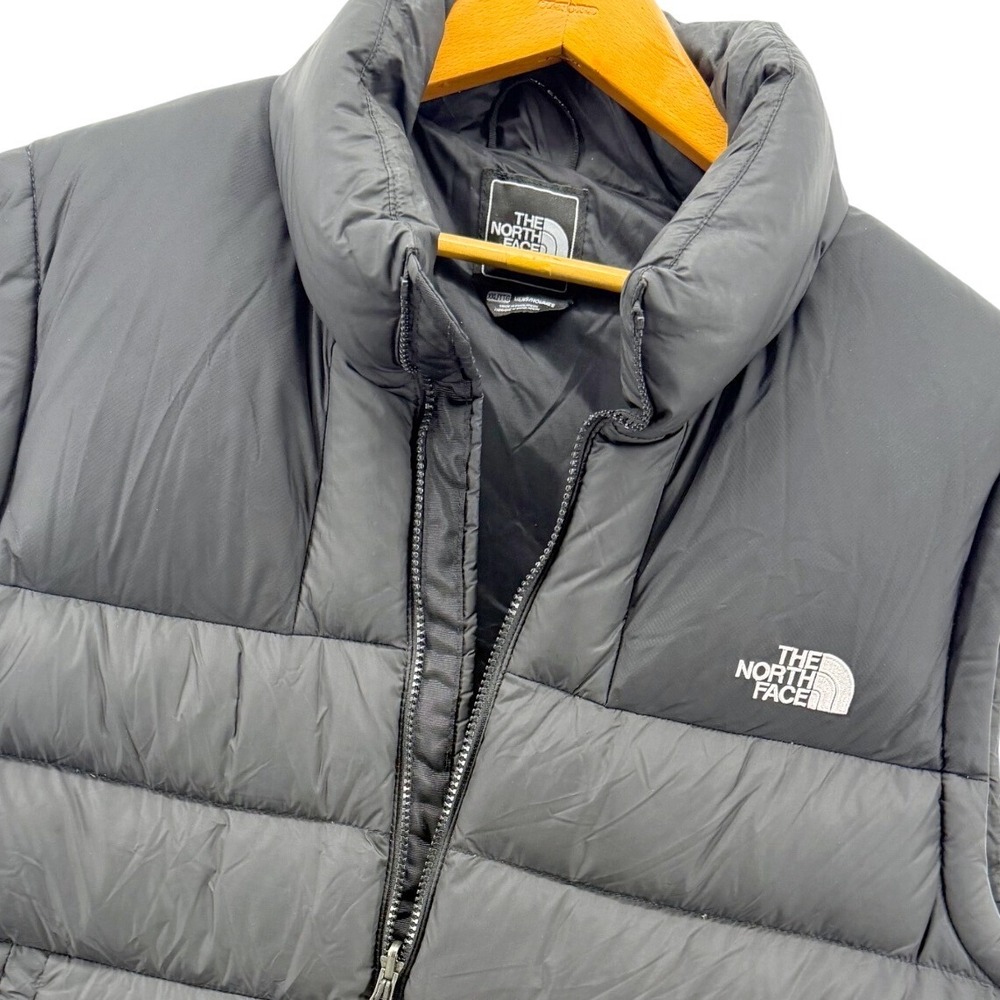 The North Face 700 Down Puffer Vest Mens XXL Black Full Zip Goose Down Outerwear
